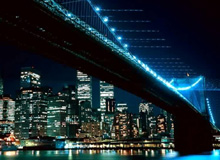 夜景大桥照明灯光应用